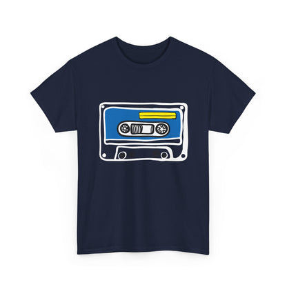 Retro Cassette Tape Graphic T-Shirt — 80s Music Vintage Tee