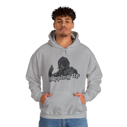 Nipping Up Fighter Pilot design Unisex Heavy Blend™ Hooded Sweatshirt - Funky Aviation