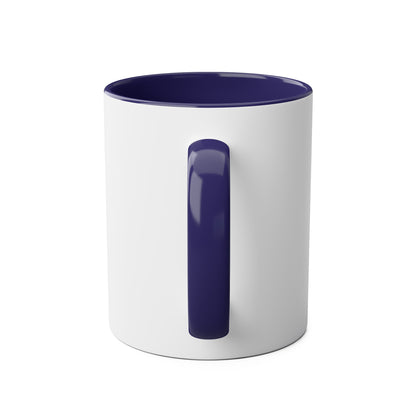 Cessna Bird Fryer Two-Tone Coffee Mugs, 11oz - Funky Aviation