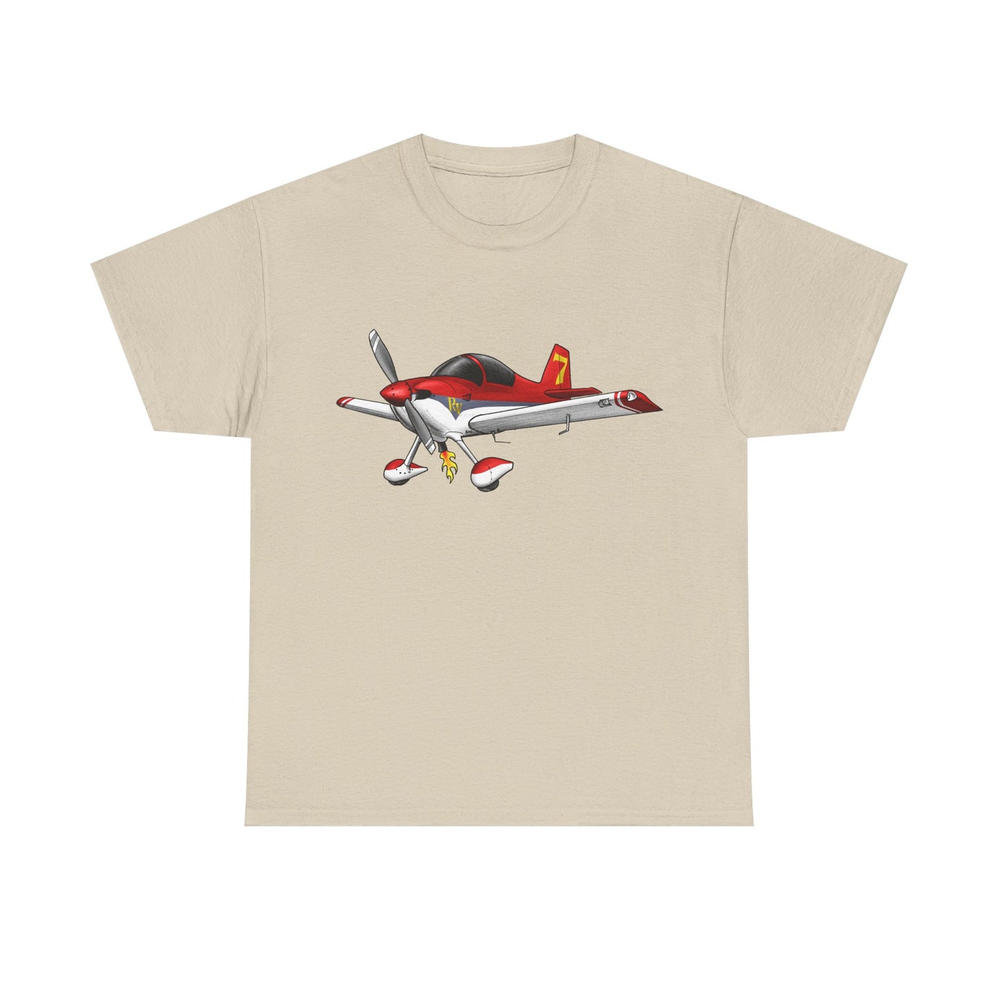 RV7 — Red Graphic Tee for Pilots