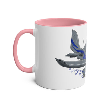 Eurostar EV97 Captain Cool Two-Tone Coffee Mugs, 11oz - Funky Aviation