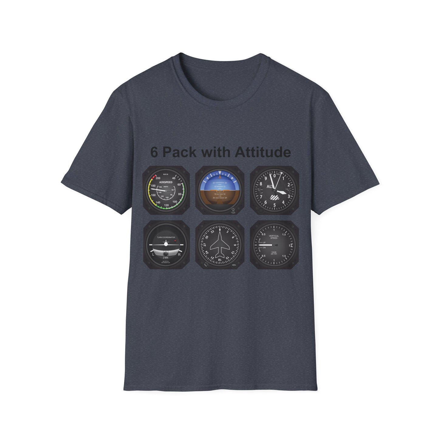 Aviator 6 Pack Unisex T-Shirt - Attitude Collection