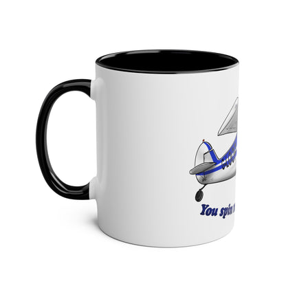 Super Cub Two-Tone Coffee Mugs, 11oz - Funky Aviation