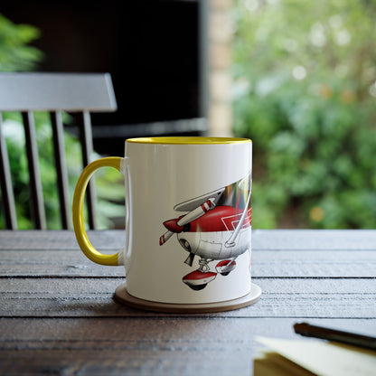 Cessna Team High Wing Two-Tone Coffee Mugs, 11oz - Funky Aviation