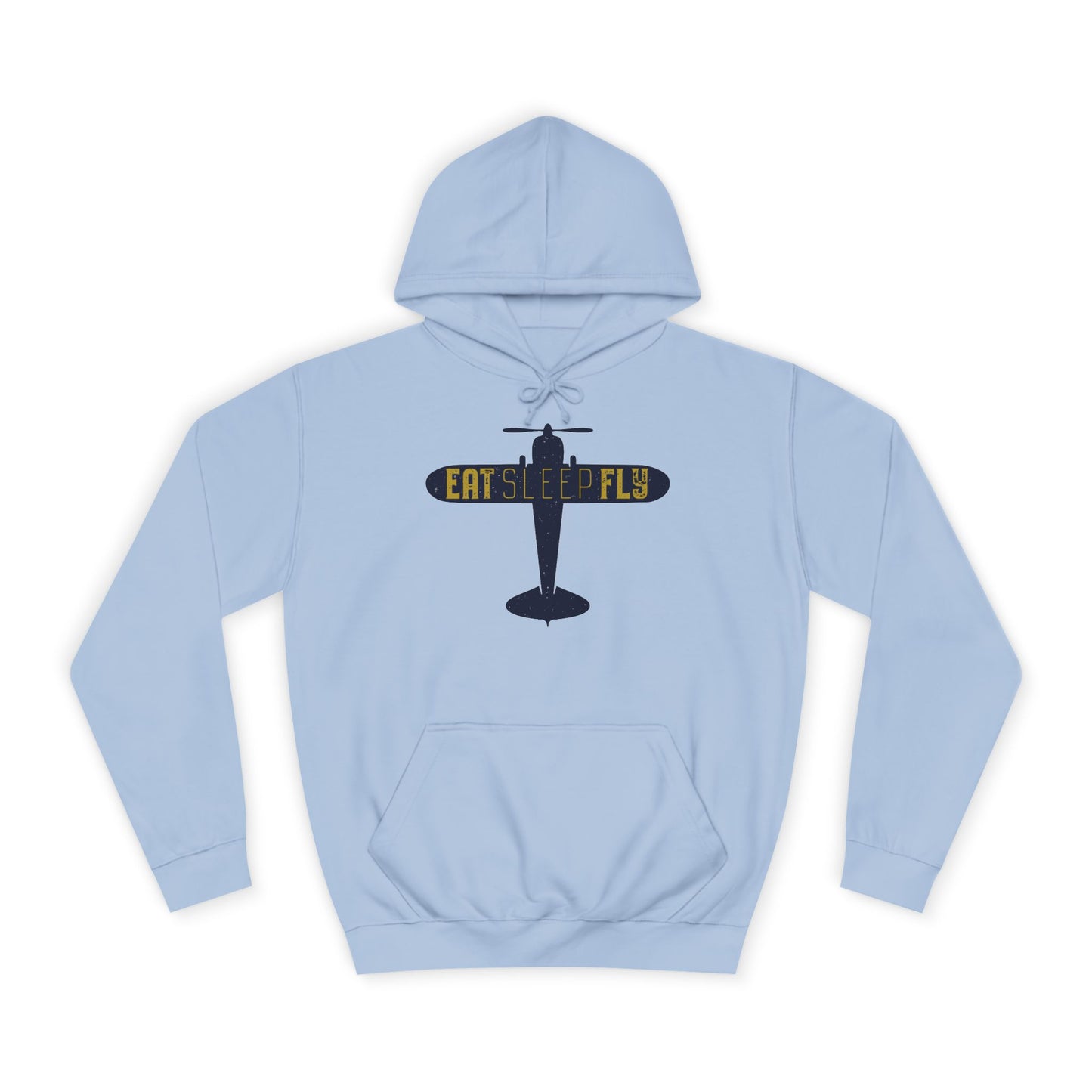 Aviator Hoodie – 'Eat Sleep Fly' Vintage Airplane Hoodie