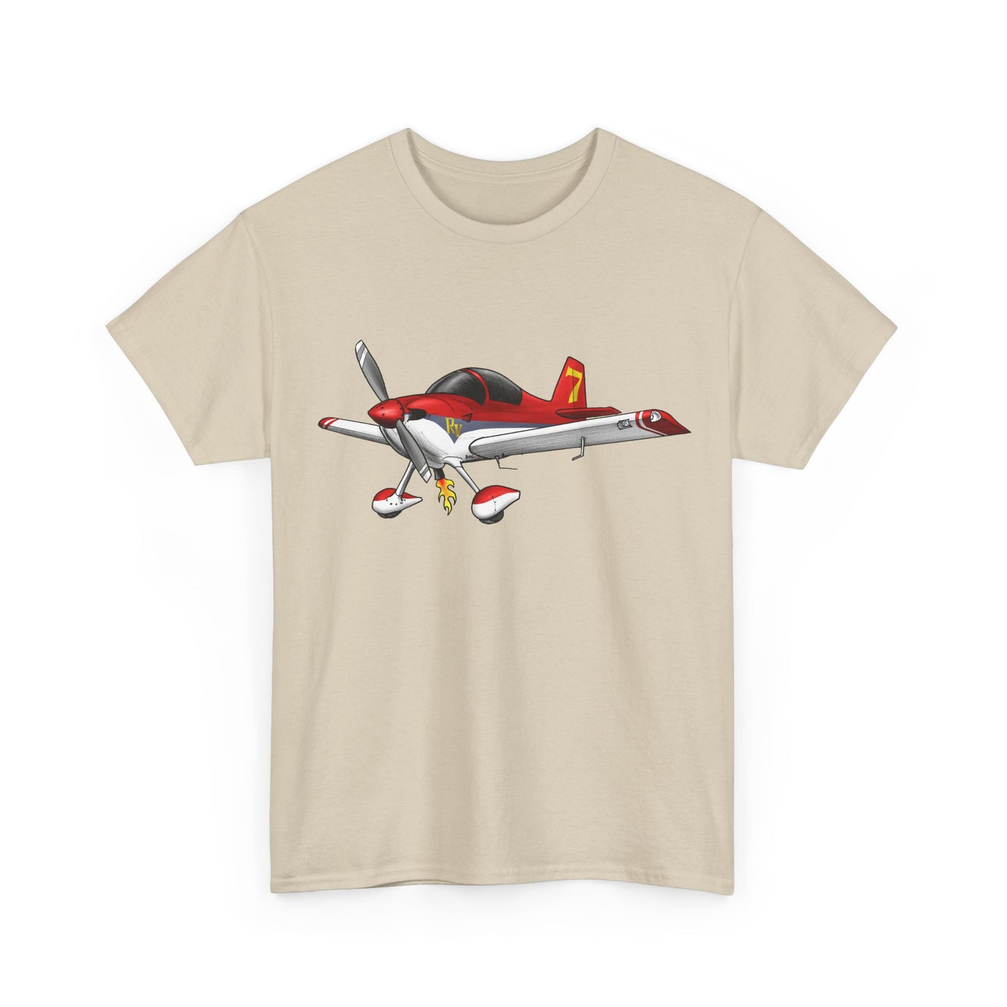 RV7 — Red Graphic Tee for Pilots