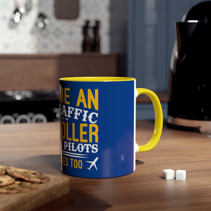 ATC Meme Two-Tone Coffee Mugs, 11oz - Funky Aviation