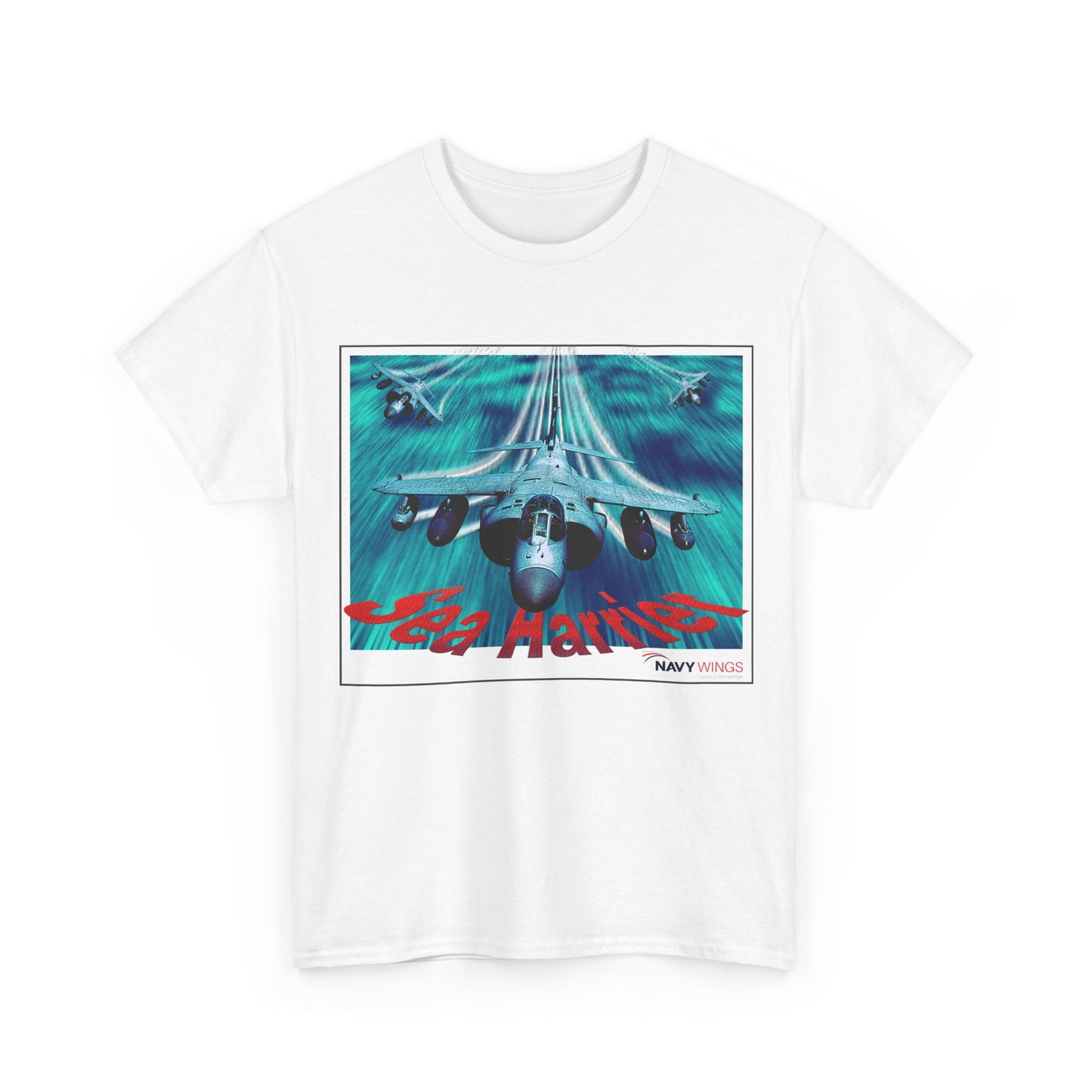 Harrier Jump Jet Vintage Navy Airplane T-Shirt — Retro Military Aviation Tee