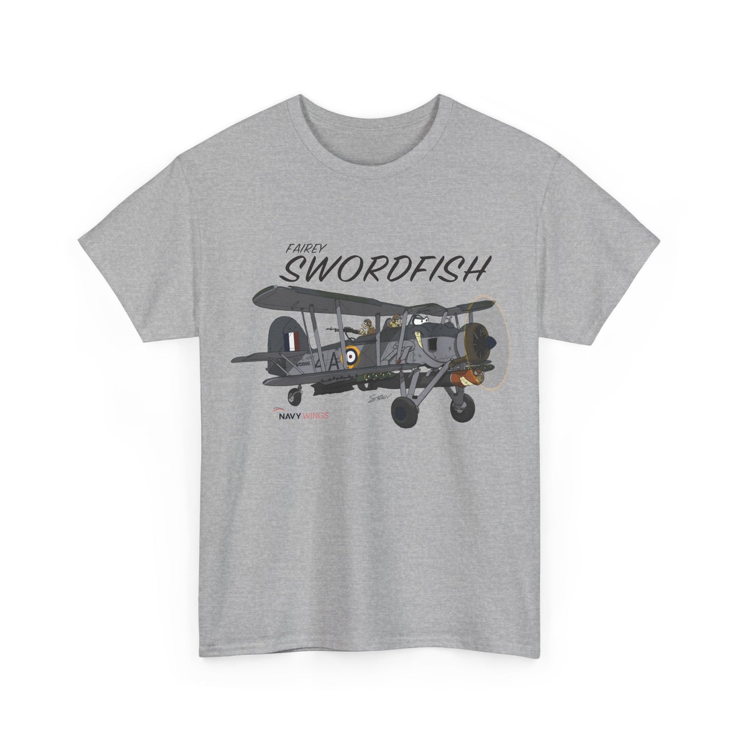 Swordfish Vintage Biplane T-Shirt — WWII Aircraft Aviation Tee