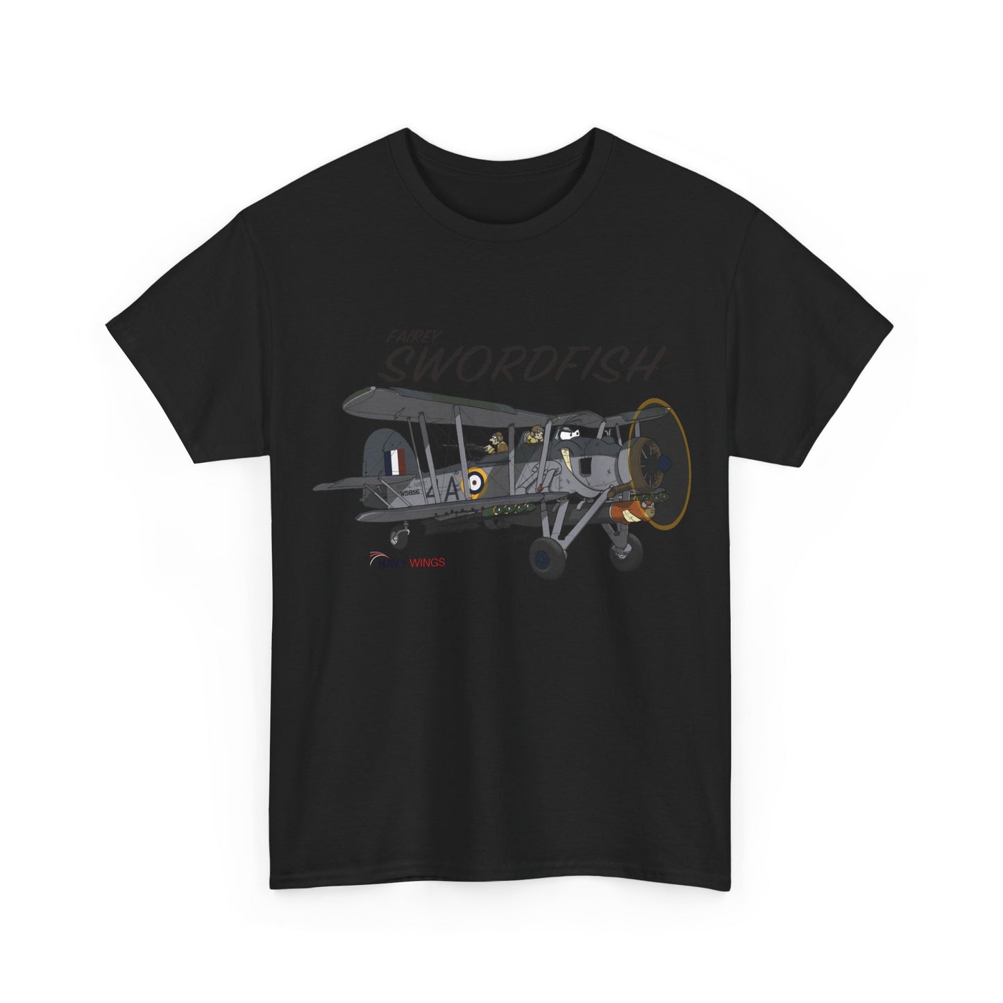 Swordfish Vintage Biplane T-Shirt — WWII Aircraft Aviation Tee