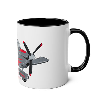 Eurostar EV07 Captain Cool Two-Tone Coffee Mugs, 11oz - Funky Aviation