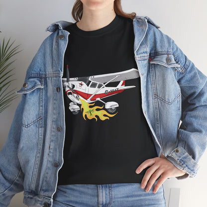 Cessna Unisex Tee Hand Drawn Aviation Design