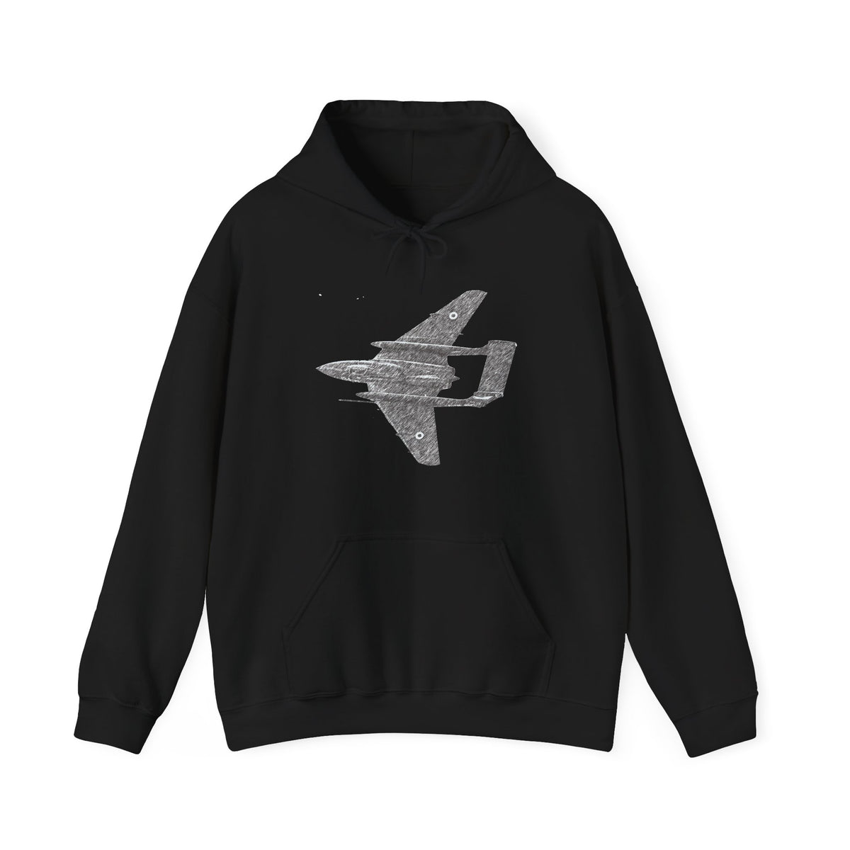 Sea Vixen Vintage Aircraft Graphic Hoodie