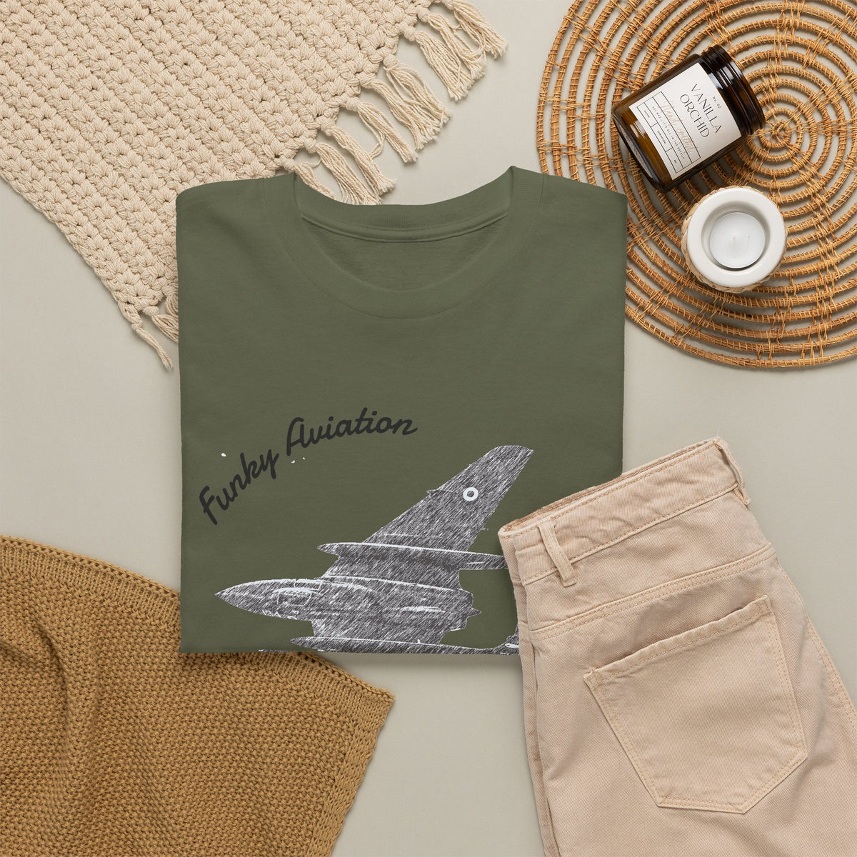 Funky Aviation Sea Vixen Vintage Aircraft T-Shirt