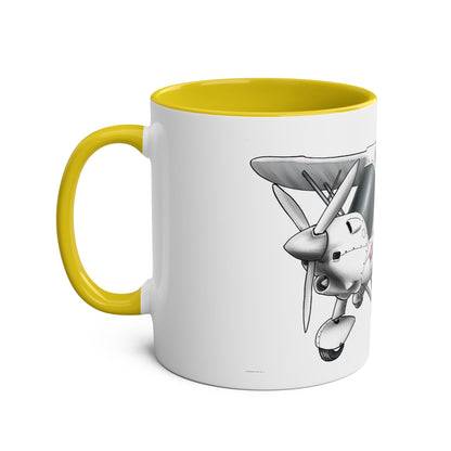 Rotax Cartoon Ikarus C42 Microlight 11oz Coffee Mug