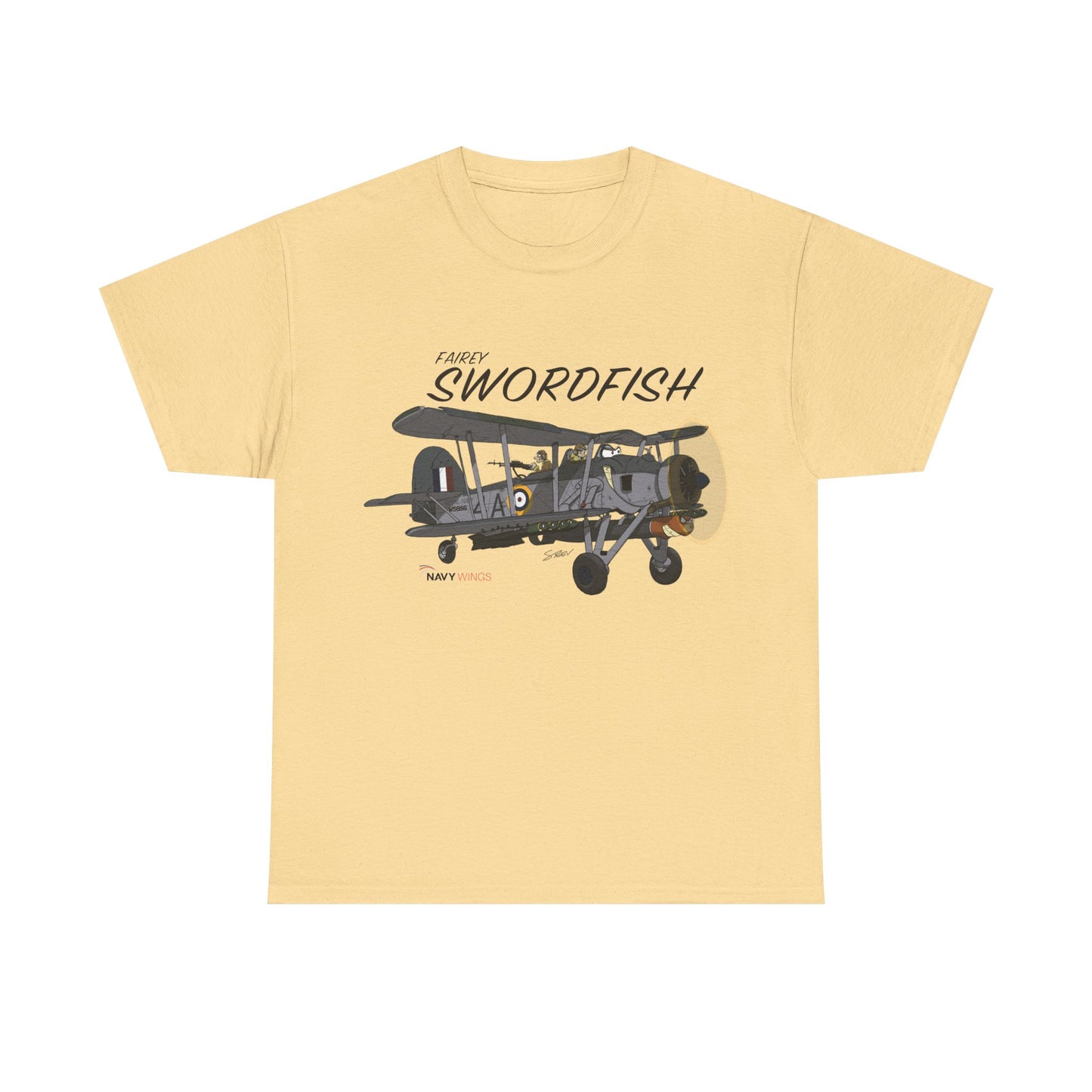 Swordfish Vintage Biplane T-Shirt — WWII Aircraft Aviation Tee