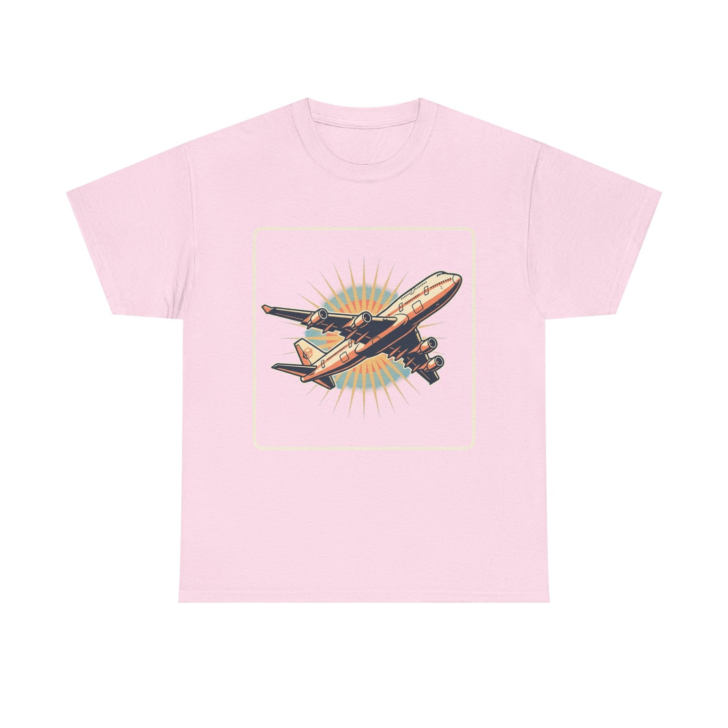 Vintage Jumbo Jet T‑Shirt — Retro Aviation Graphic Tee for Plane Lovers