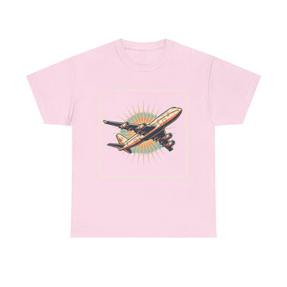 Vintage Jumbo Jet T‑Shirt — Retro Aviation Graphic Tee for Plane Lovers