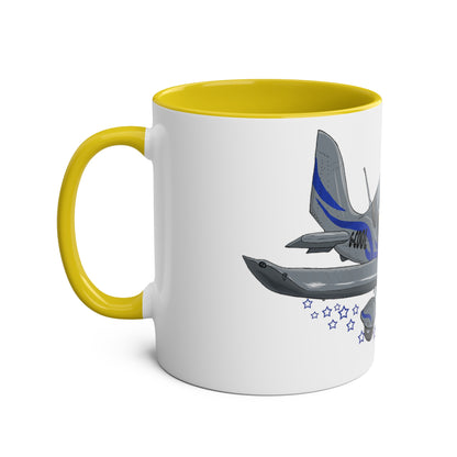 Eurostar EV97 Captain Cool Two-Tone Coffee Mugs, 11oz - Funky Aviation