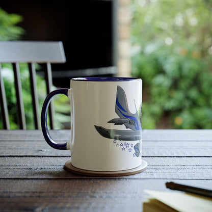 Eurostar EV97 Captain Cool Two-Tone Coffee Mugs, 11oz - Funky Aviation