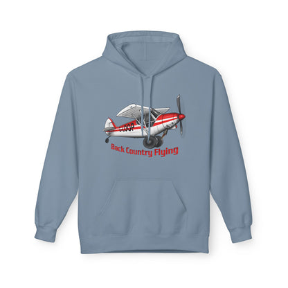 Fleece Hoodie - Alaskan Bush Pilot Super Cub Design