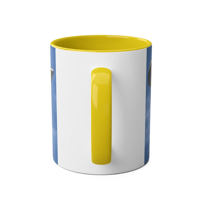 Super Cub STOL Design Two-Tone Coffee Mugs, 11oz - Funky Aviation