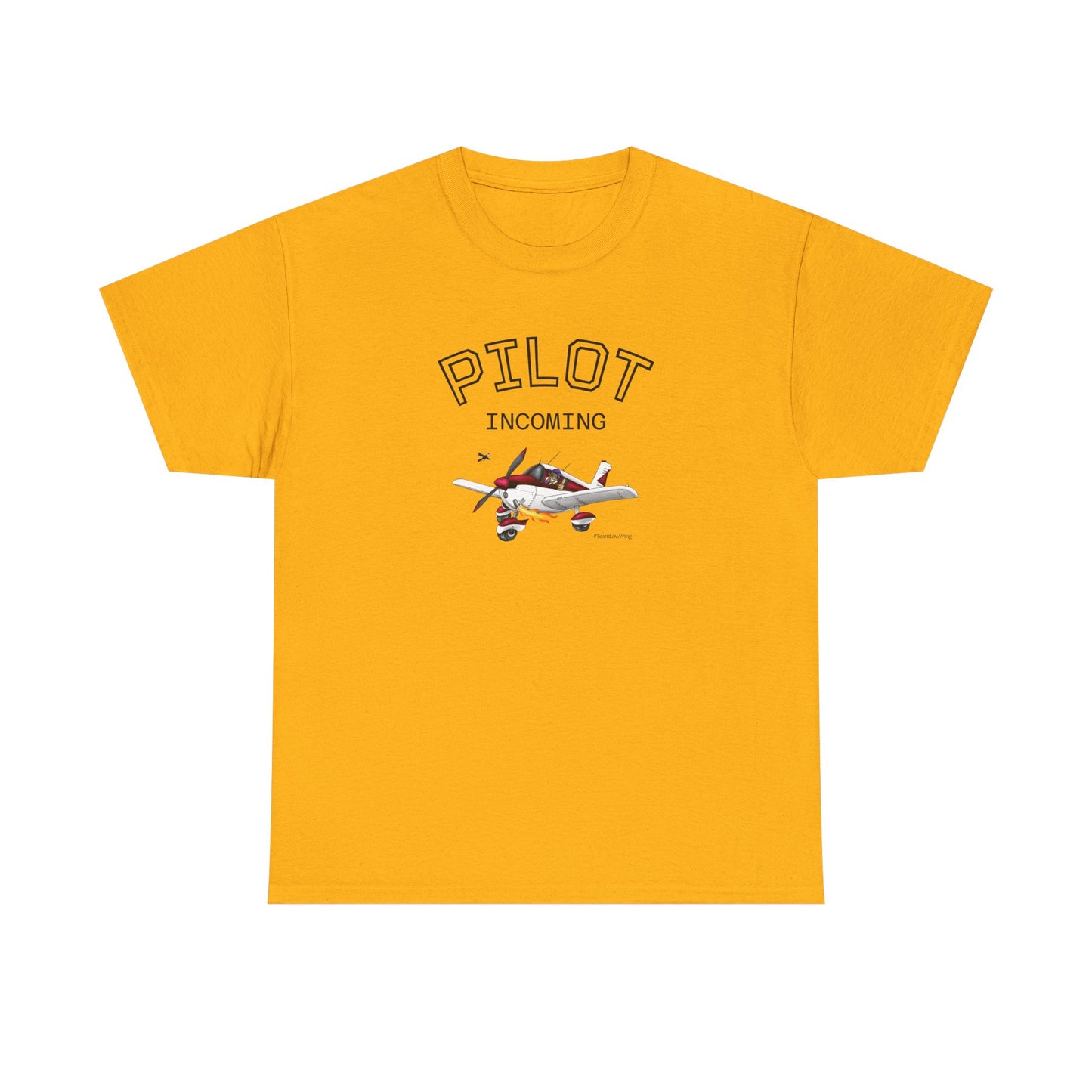 Pilot Incoming T-Shirt – Vintage Airplane Graphic Tee for Aviators & Flight Enthusiasts