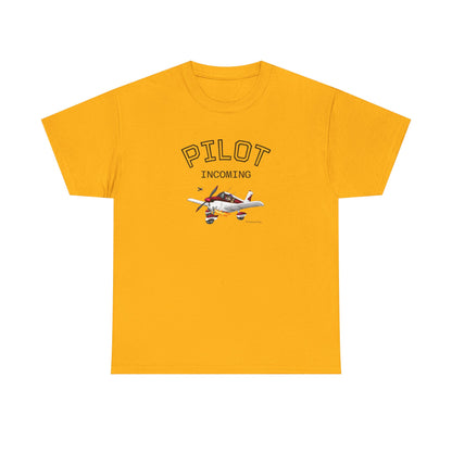 Pilot Incoming T-Shirt – Vintage Airplane Graphic Tee for Aviators & Flight Enthusiasts