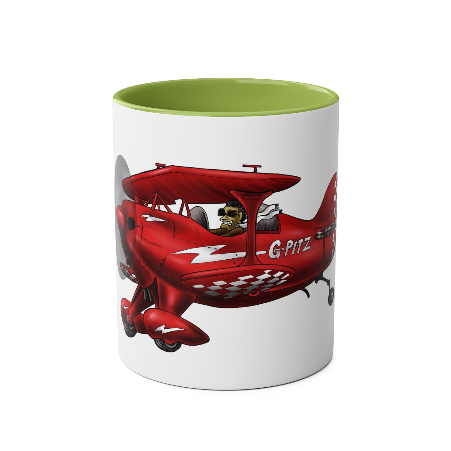 Pitts Special Aerobatic Two-Tone Coffee Mugs, 11oz