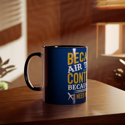 ATC Meme Two-Tone Coffee Mugs, 11oz - Funky Aviation