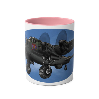 Lancaster Bomber Two-Tone Coffee Mugs, 11oz - Funky Aviation