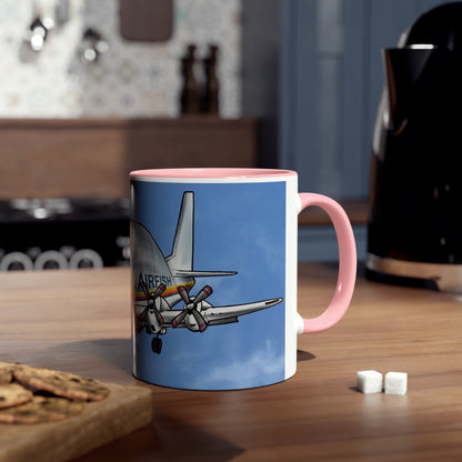 Guppy Aircraft Retro Two-Tone Coffee Mugs, 11oz - Funky Aviation