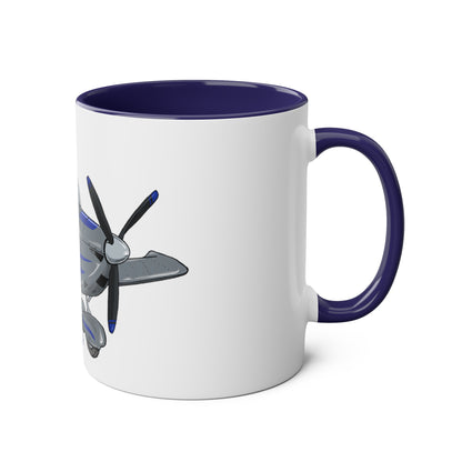 Eurostar EV97 Captain Cool Two-Tone Coffee Mugs, 11oz - Funky Aviation