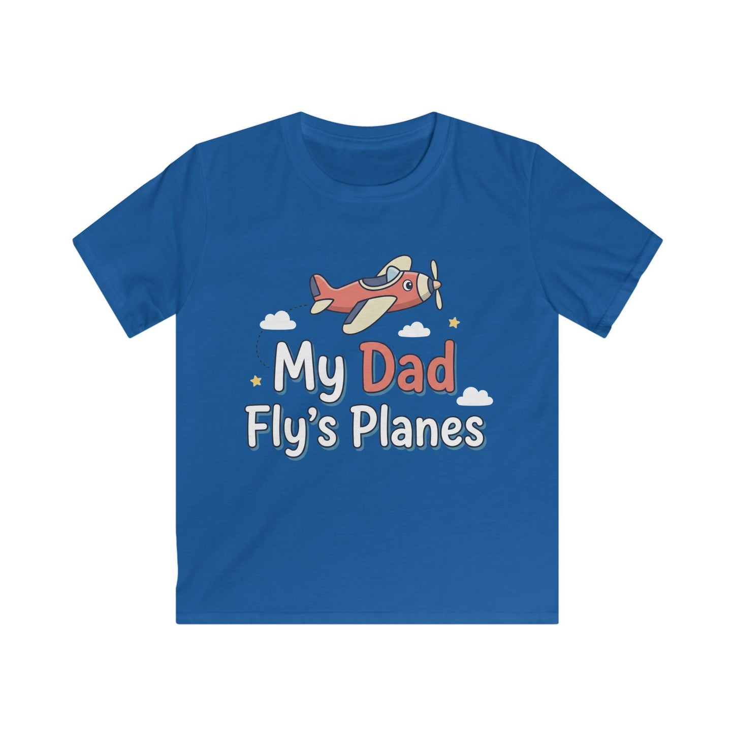 Kids Tee — “My Dad Fly’s Planes” Airplane Graphic Father’s Day Shirt