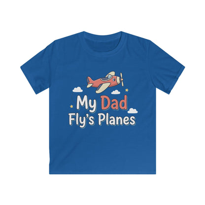 Kids Tee — “My Dad Fly’s Planes” Airplane Graphic Father’s Day Shirt