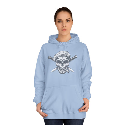 Combat Skull Cigar Design - Hoodie