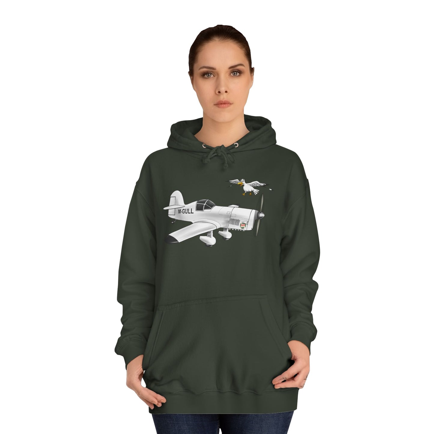 Vintage Mew Gull Hoodie - Historic Racing Aircraft Design