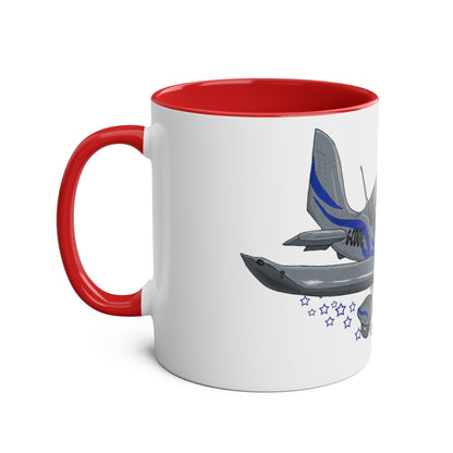 Eurostar EV97 Captain Cool Two-Tone Coffee Mugs, 11oz - Funky Aviation