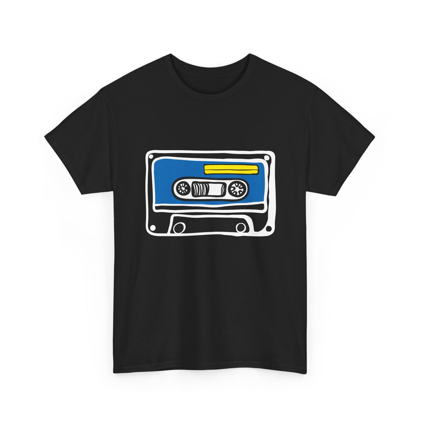 Retro Cassette Tape Graphic T-Shirt — 80s Music Vintage Tee