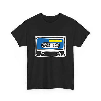 Retro Cassette Tape Graphic T-Shirt — 80s Music Vintage Tee
