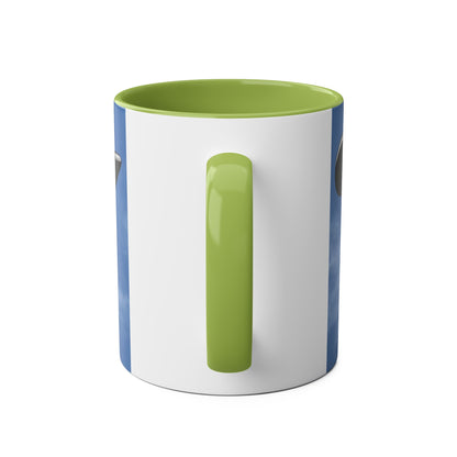 Super Cub STOL Design Two-Tone Coffee Mugs, 11oz - Funky Aviation