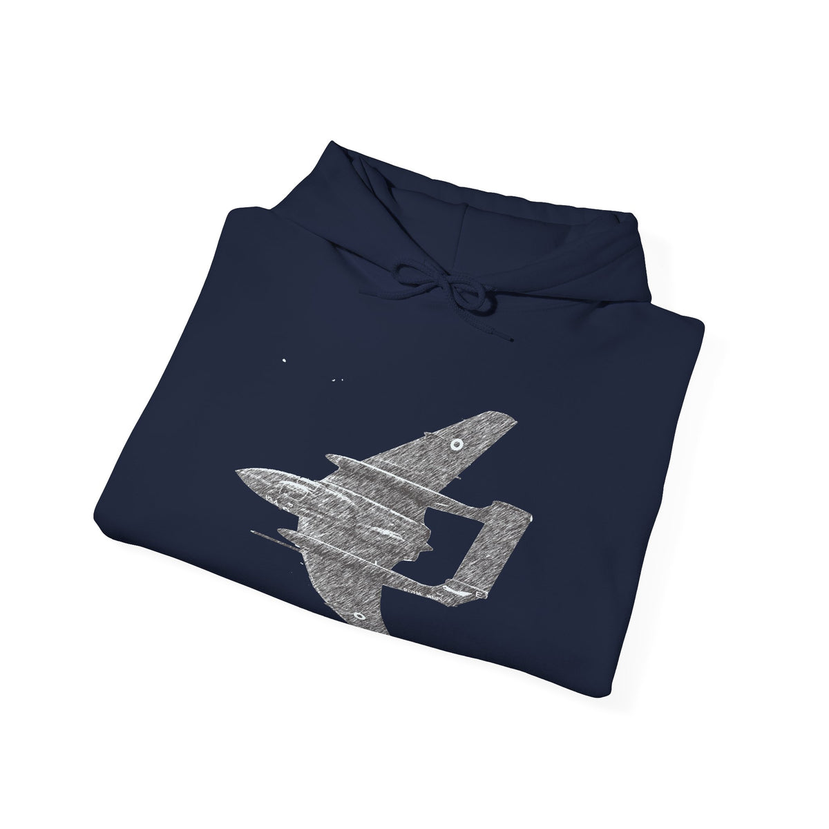 Sea Vixen Vintage Aircraft Graphic Hoodie