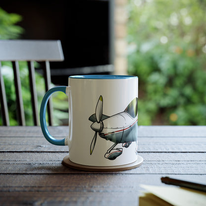 Sportcruiser Aircraft Two-Tone Coffee Mugs, 11oz - Funky Aviation