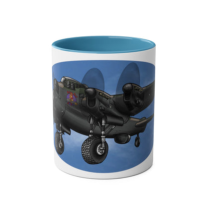 Lancaster Bomber Two-Tone Coffee Mugs, 11oz - Funky Aviation