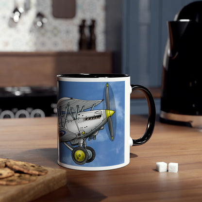 Vintage Nimrod Two-Tone Coffee Mugs, 11oz - Funky Aviation