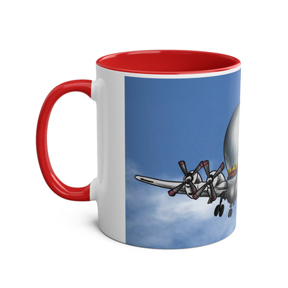 Guppy Aircraft Retro Two-Tone Coffee Mugs, 11oz - Funky Aviation
