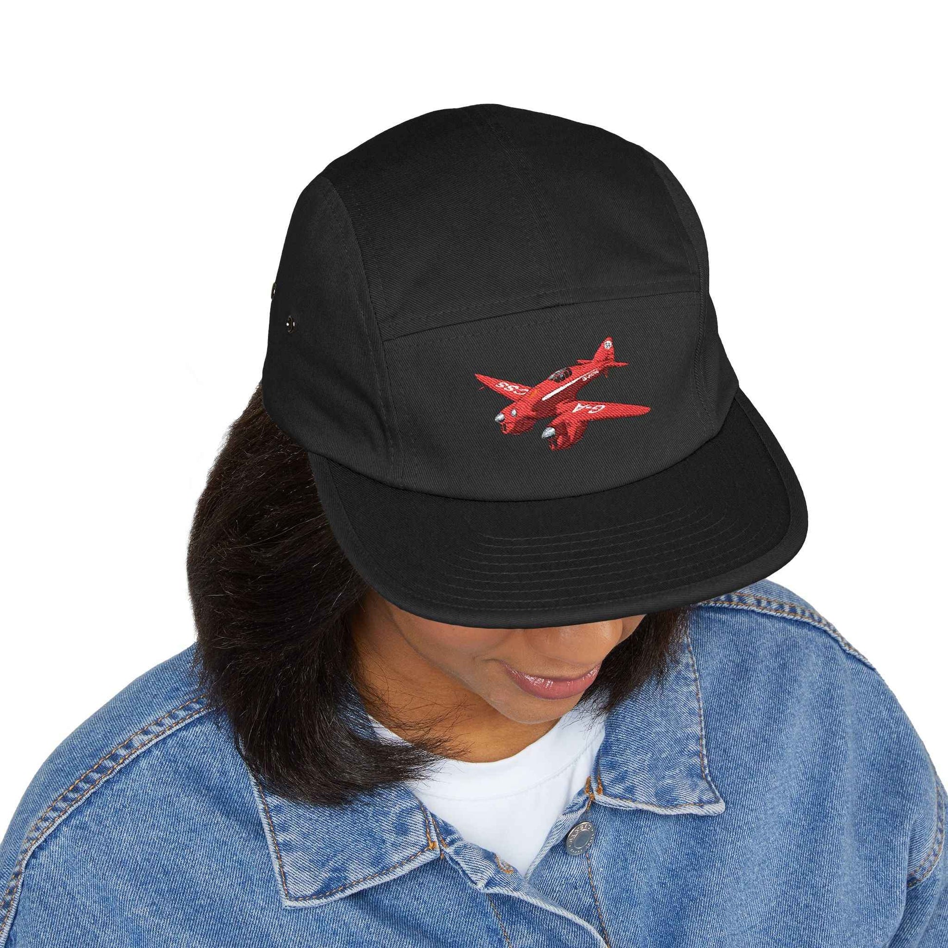 Vintage Comet Racer 5-Panel Cap — Embroidered Racing Logo
