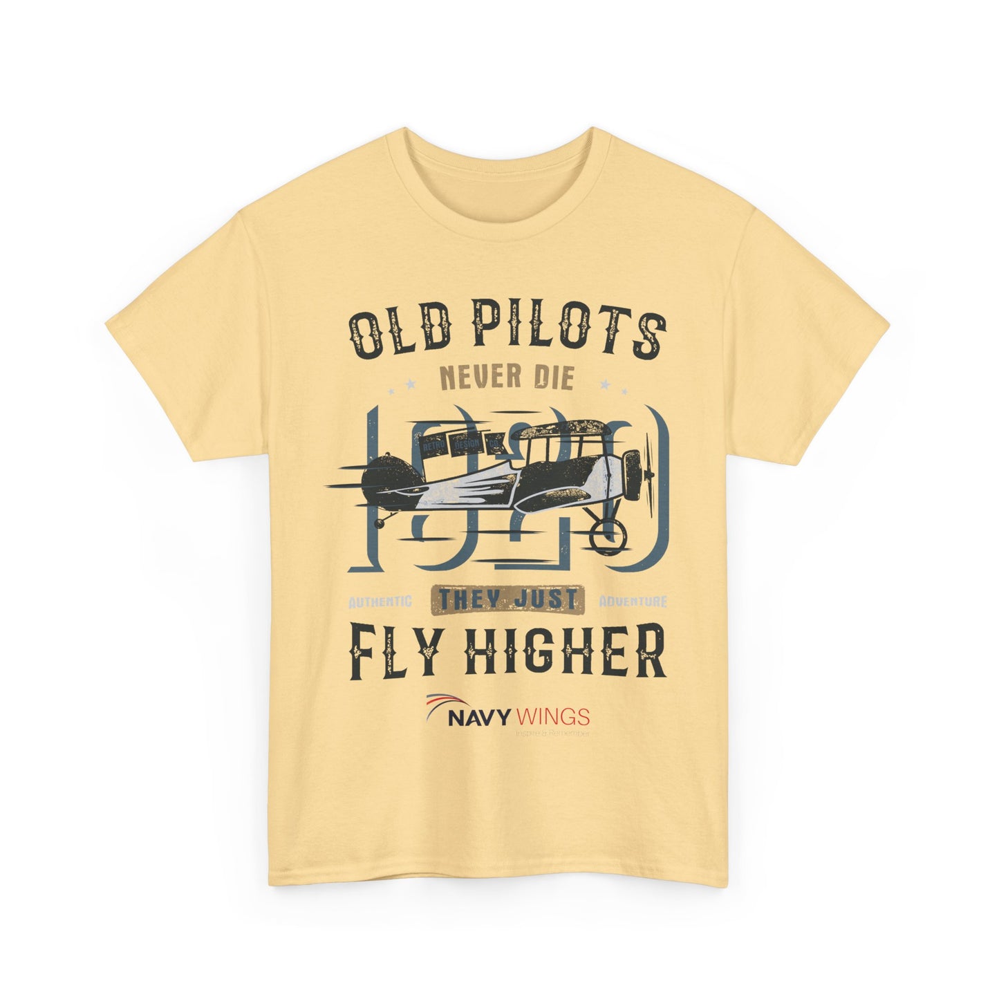 Aviation Pilot Tee - Old Pilots never Die they just Fly Higher