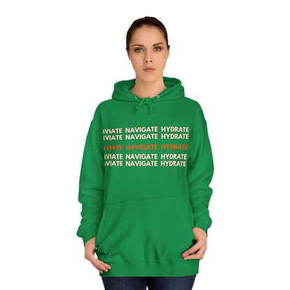 Aviate Navigate Hydrate Unisex Hoodie