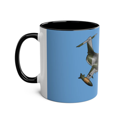 Starfighter Two-Tone Coffee Mugs, 11oz - Funky Aviation